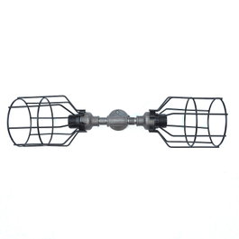 Opviq Pp115 Lámpara de pared Industrial Negro